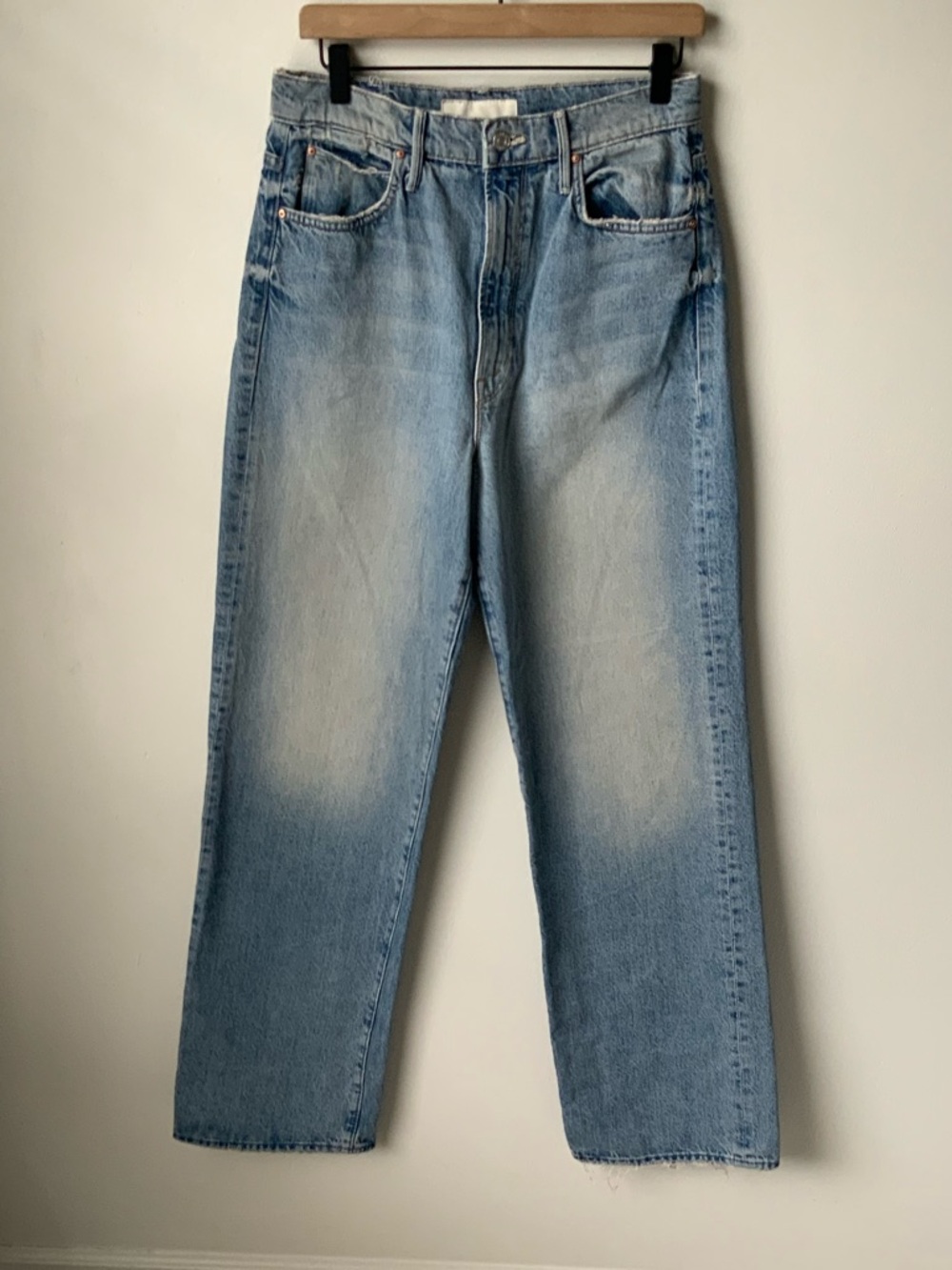 MOTHER SUPERIOR Jeans High-Waisted Tunnel Vision Sneak Other Side Blue Size 28 - Picture 2 of 13